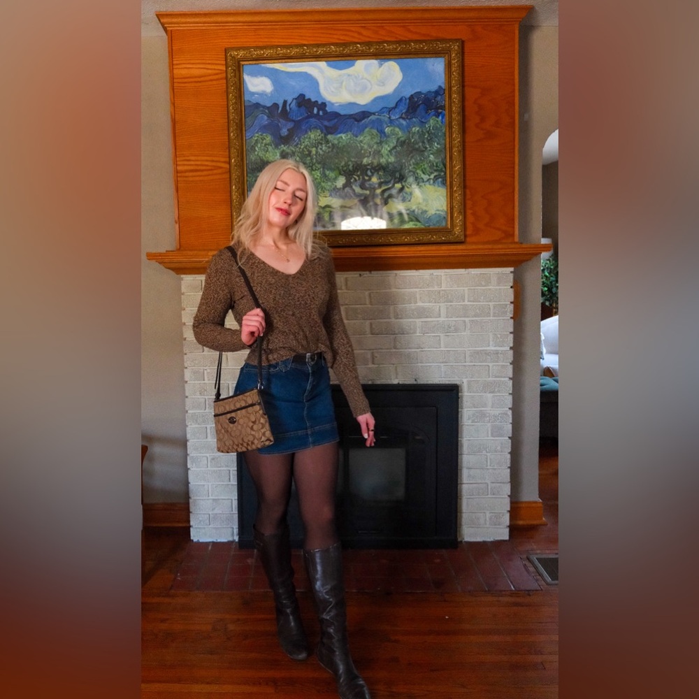 The Limited Wool and Silk Multicolor Knit Sweater